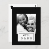 Fotobadge | Aankondiging Verloving | BRIEFKAART (Voorkant / Achterkant)