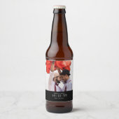 Fotobadge | De datum opslaan | Bierlabel Bier Etiket (Voorkant)