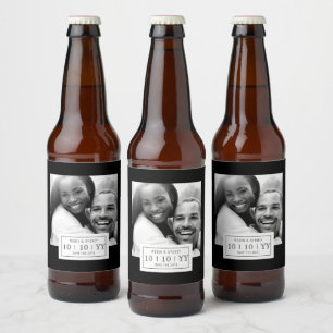 Fotobadge   De datum opslaan   Bierlabel   Zwart Bier Etiket