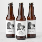 Fotobadge | VERLOVING | Bierlabel | Wit Bier Etiket (Flessen)