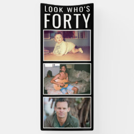Fotobanner 40e verjaardag spandoek