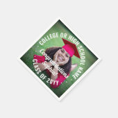 Fotobedekking - Modern Gefeliciteerd Afstuderen Servet (Hoek)