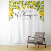 Fotobehang voor bruidsfeest Future Mrs Lemons Wandkleed (In situ)