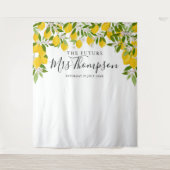 Fotobehang voor bruidsfeest Future Mrs Lemons Wandkleed (Voorkant)