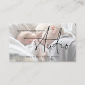 Fotobekleding Logo QR-code Fotografie Studio Visitekaartje (Voorkant)