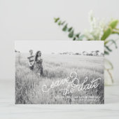 Fotobesparingskaart voor datum save the date (Staand voorkant)