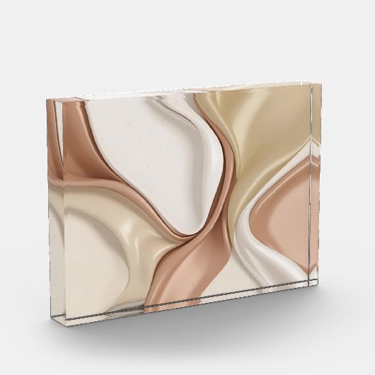 Fotoblok (horizontaal) in stijlvolle abstracte gra (Links)