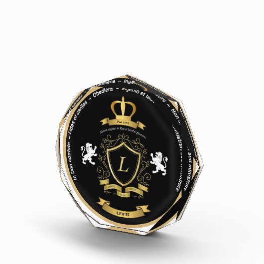 Fotoblok met Lewis Crest (Rechts)