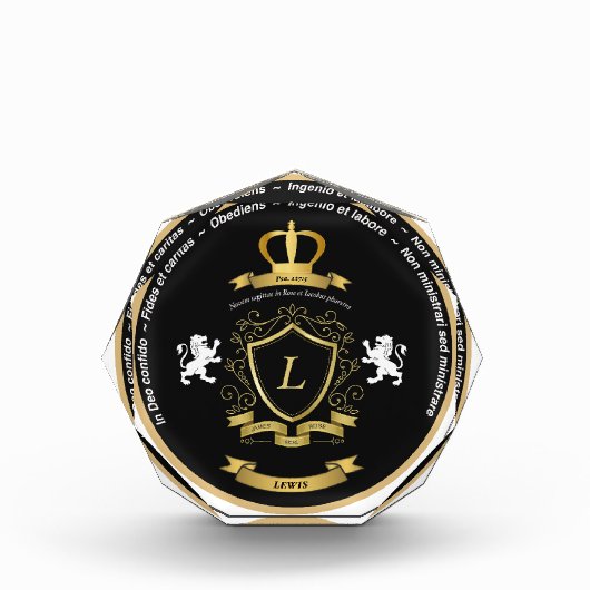 Fotoblok met Lewis Crest (Voorkant)