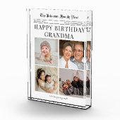 Fotoblok Verjaardag Fotocollage voor oma (Rechts)