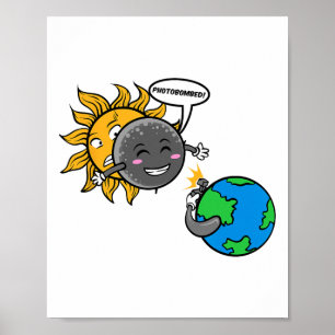 Fotobom! Schattige Schattigee totale zonsverduiste Poster