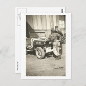 FOTOBOMB!  Briefkaart 1940 van de Foto (Voorkant / Achterkant)