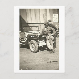 FOTOBOMB!  Briefkaart 1940 van de Foto