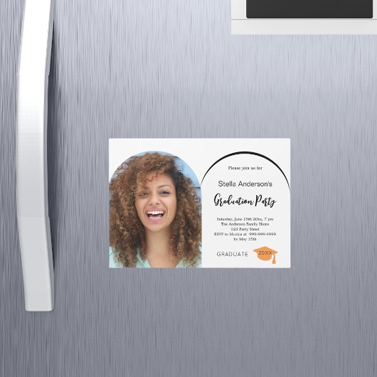 Fotoboog afstuderen 2025 magnetische uitnodiging