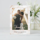Fotobruiloft Bedankkaart (Staand voorkant)