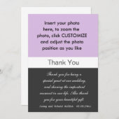 Fotobruiloft bedankt je kaart. (Voorkant / Achterkant)