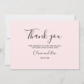 Fotobruiloft bedankt je kaart (Achterkant)