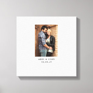 Fotobruiloft gastboek Alternatief Canvas Afdruk