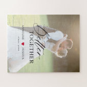 Fotobruiloft gepersonaliseerd legpuzzel (Horizontaal)