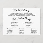 Fotobruiloft Programma (Achterkant)