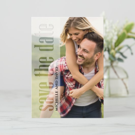 Fotobruiloft Save the Date QR Code (Staand voorkant)