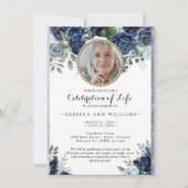 Fotobudgetmarine Rozen Celebration of Life Kaart (Voorkant)