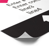 Fotocabine Prop Frame Poster Blauw Zwart (Hoek)