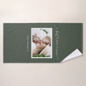 Fotocadeau voor leuke moderne scripts badhanddoek (Badhanddoek)