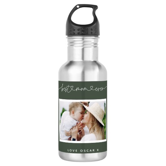 Fotocadeau voor leuke moderne scripts waterfles (Voorkant)