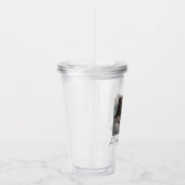 Fotocadeau voor mama met deksel & stro acryl drinkbeker (Rechts)