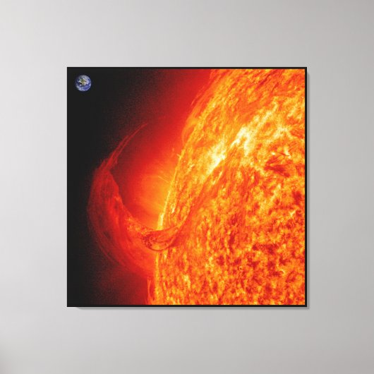 Fotocanvas zonnevlam en aardschoeisel canvas afdruk (Voorkant)