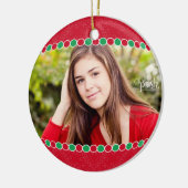 Fotocirkelvormgeving Keramisch Ornament (Links)