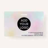 Fotocode holografisch verpleegkundige badge (Achterkant)