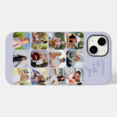 Fotocollage 12 Afbeelding Grid Liefdevol leven met Case-Mate iPhone Case (Achterkant (horizontaal))