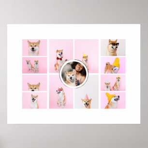 Fotocollage 13 foto's op maat poster