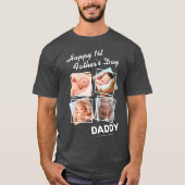 Fotocollage 1e Vaderdag T-shirt (Voorkant)