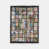 Fotocollage 55 foto's gepersonaliseerde aangepaste fleece deken (Voorkant)