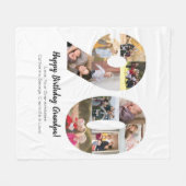 Fotocollage 90 Nummer Moderne Minimalist Eenvoudig Fleece Deken (Voorkant (Horizontaal))