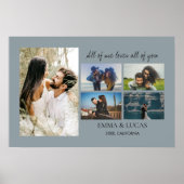 Fotocollage Alles van mij houdt van alles van jou Poster (Voorkant)