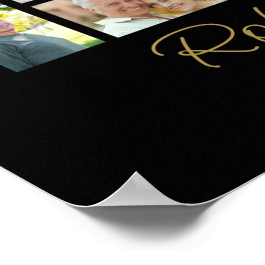 Fotocollage Begrafenis viering van het leven Welko Poster (Hoek)