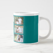 Fotocollage Best Uncle Ever Blauwgroen en wit Extra Grote Beker (Rechts)