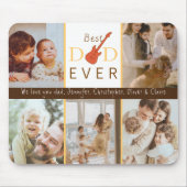 Fotocollage Beste papa ooit Keepsake Vaders Day Muismat (Voorkant)