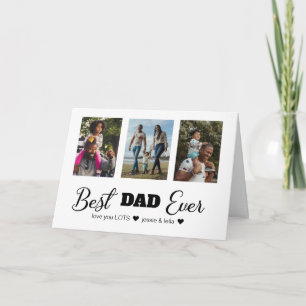 Fotocollage Beste papa ooit Vaderdag Kaart