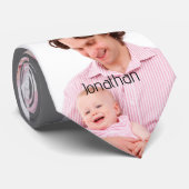 Fotocollage Beste papa ooit Vaderdag Stropdas (Opgerold)