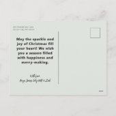 Fotocollage beter met hand verbinden feestdagenkaart (Achterkant)