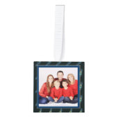 Fotocollage CUBE Kerstversiering Peacock Ornament (Voorkant)