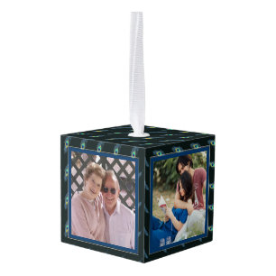 Fotocollage CUBE Kerstversiering Peacock Ornament