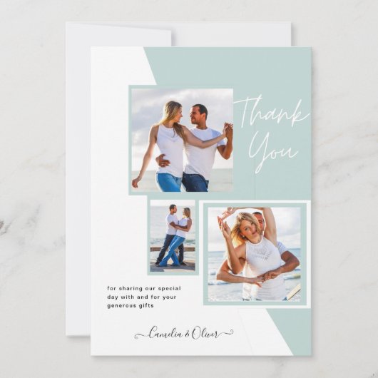 Fotocollage DANK U Bieden/Baby/Afstuderen/ENIG Kaart (Voorkant)