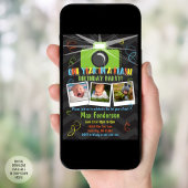 Fotocollage Een jaar in een flits Eerste verjaarda Kaart