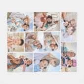 Fotocollage Eenvoudig Elegant Afbeelding Fleece Deken (Voorkant (Horizontaal))